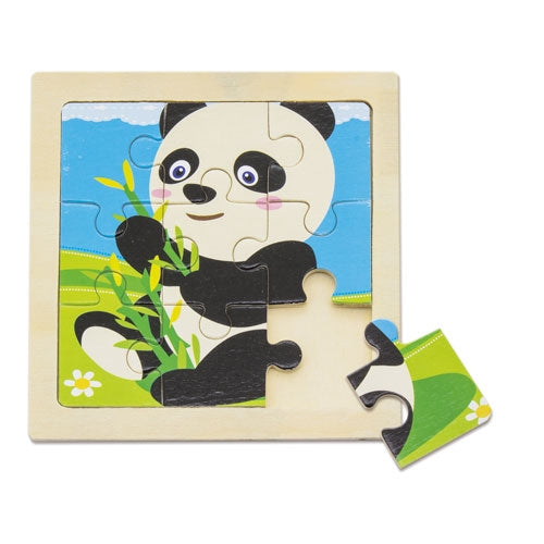 SET DE 5 PUZZLES EN MADERA NATURAL "JUNIOR"