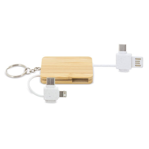 CARGADOR-LLAVERO CONECTORES ECOLÓGICO "FLUK"