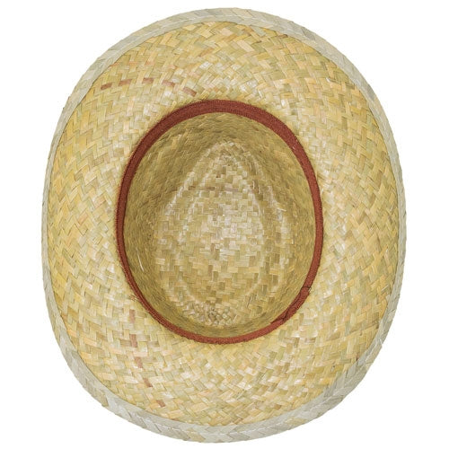 SOMBRERO PAJA VERDE CINTA INTERIOR "MARCO"