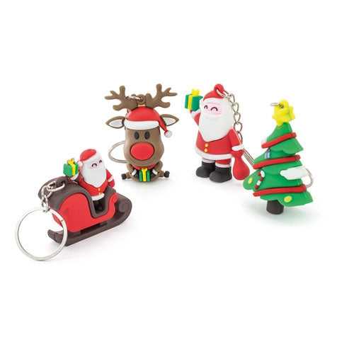 SET 10 LLAVEROS NAVIDEÑOS “LUBEC"