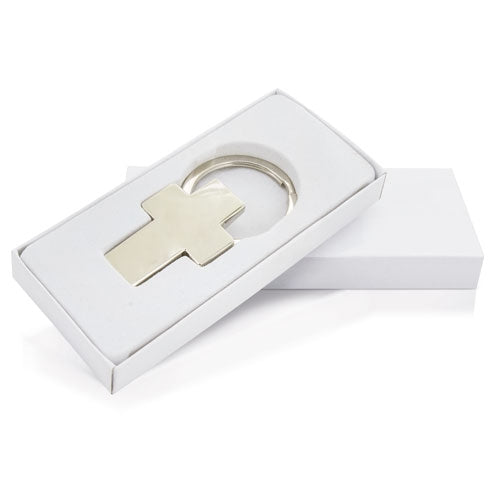 LLAVERO METALICO FORMA CRUZ "CHRISTIAN"