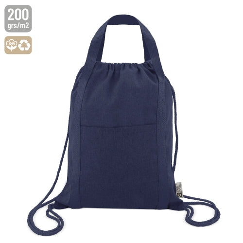 BOLSA MOCHILA DE ALGODÓN RECICLADO "YALA"