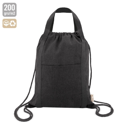 BOLSA MOCHILA DE ALGODÓN RECICLADO "YALA"