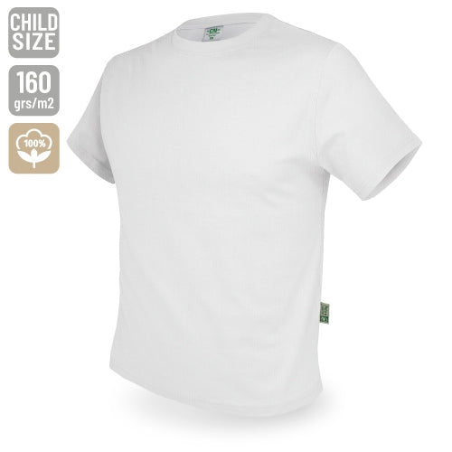 CAMISETA DE ALGODÓN 160G ADULTO Y NIÑO "NATUR"