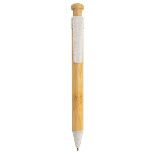 BOLIGRAFO DE BAMBÚ Y FIBRA DE TRIGO "KOBAX"