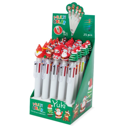 SET NAVIDEÑO BOLIGRAFOS MULTICOLOR