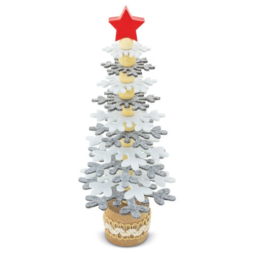 ARBOLITO DE NAVIDAD RPET Y MADERA RECICLADA "PUKKY"
