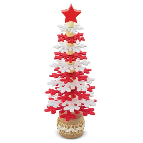 ARBOLITO DE NAVIDAD RPET Y MADERA RECICLADA "PUKKY"