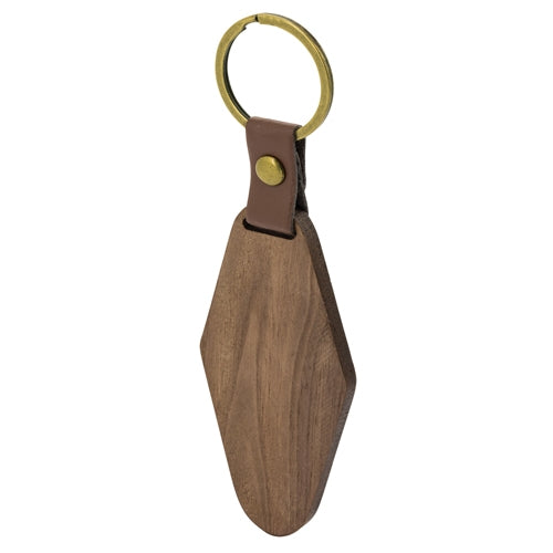 LLAVERO DE MADERA ROMBO"SAMOA"