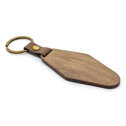 LLAVERO DE MADERA ROMBO"SAMOA"