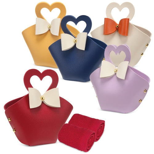 SET 5 BOLSITOS CON TOALLA "COQUETTE"