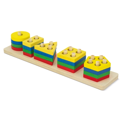 JUEGO DE MADERA BLOQUES GEOMÉTRICOS "DIDACTIC"