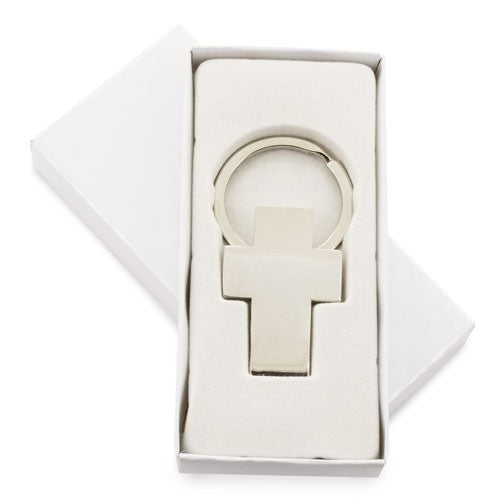 LLAVERO METALICO FORMA CRUZ "CHRISTIAN"