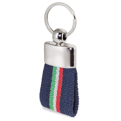 LLAVERO CINTURON BANDERA ITALIA BLANCO "DEREX"
