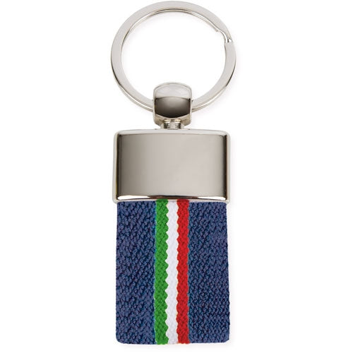 LLAVERO CINTURON BANDERA ITALIA BLANCO "DEREX"
