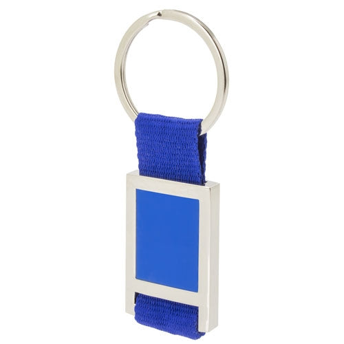 LLAVERO METALICO NYLON BL