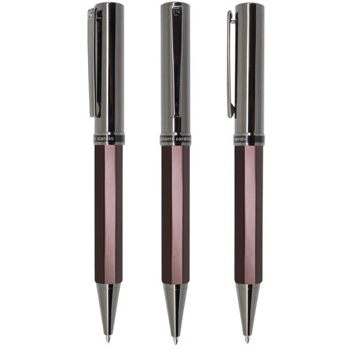 ESTUCHE BOLIGRAFO+ROLLER DOBLE RECAMBIO GENOVA PIERRE CARDIN