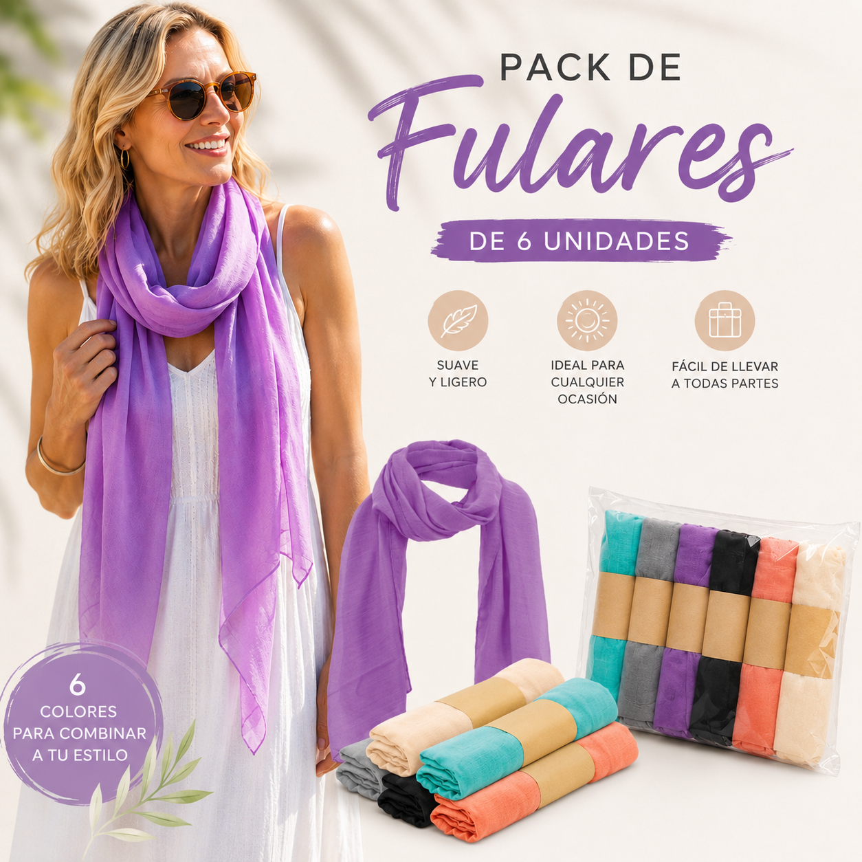 Pack 6 Fulares (1,50 € unidad)